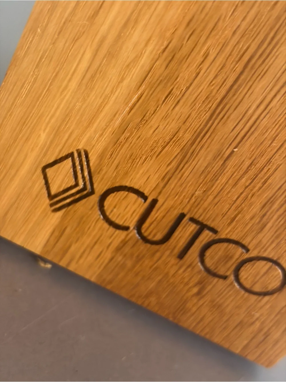 Cutco Wooden Bamboo Utensil Holder - Warm Brown
